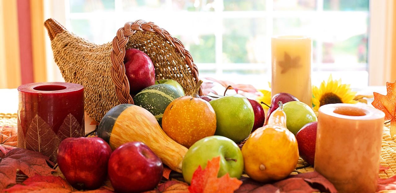 Cornucopia full of Autums harvest