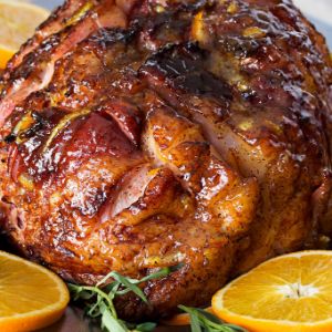 BOURBON GLAZED HAM